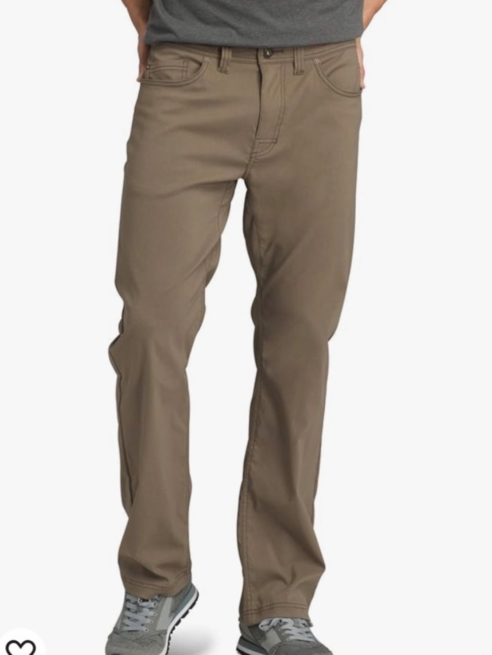 prAna Brion Slim Pant Khaki size 32X34 - Picture 2 of 9